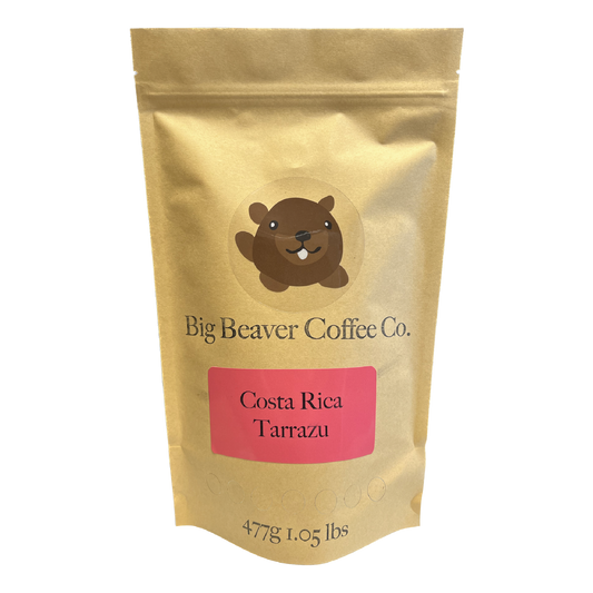 Big Beaver Coffee, Small Batch Roasting, Fluid Bed Roasting, Origin Coffee, Costa Rica Tarrazu, Whole Bean, Ground Coffee.