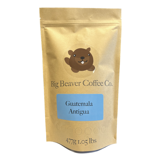 Big Beaver Coffee, Small Batch Roasting, Fluid Bed Roasting, Origin Coffee, Guatemala Antigua, Whole Bean, Ground Coffee.