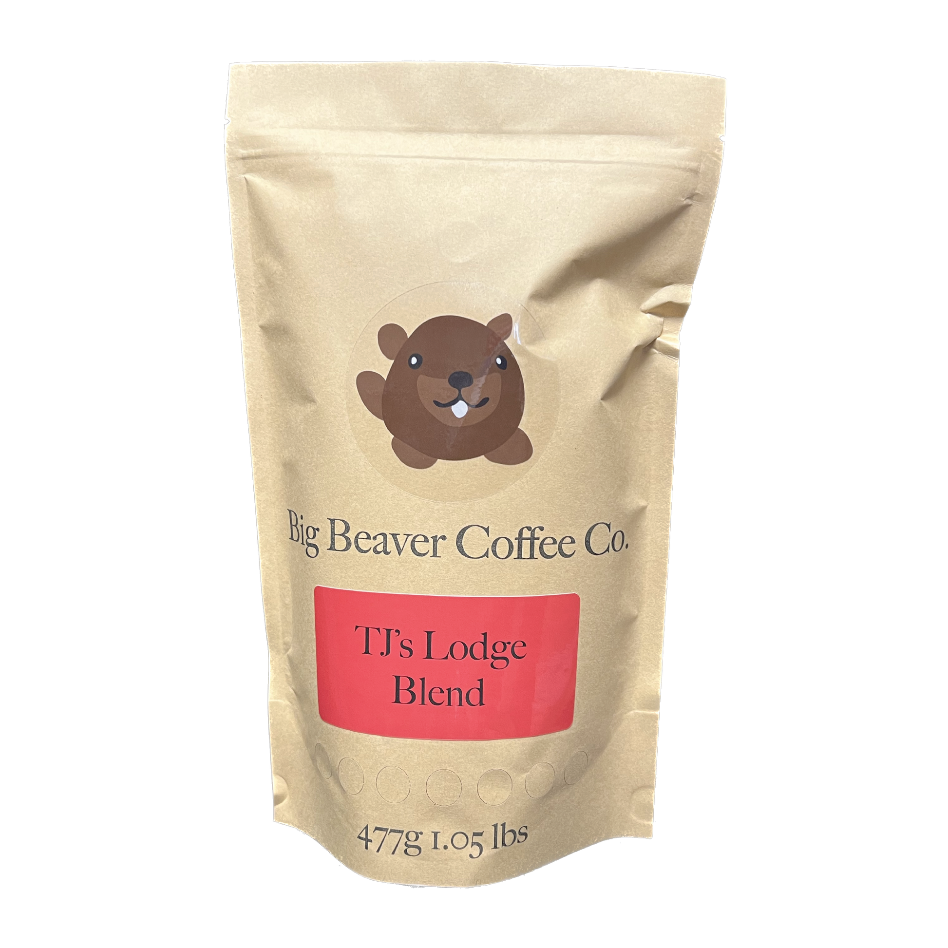 Big Beaver Coffee, Small Batch Roasting, Fluid Bed Roasting, Coffee Blends, TJ's Lodge Blend, Whole Bean, Ground Coffee.